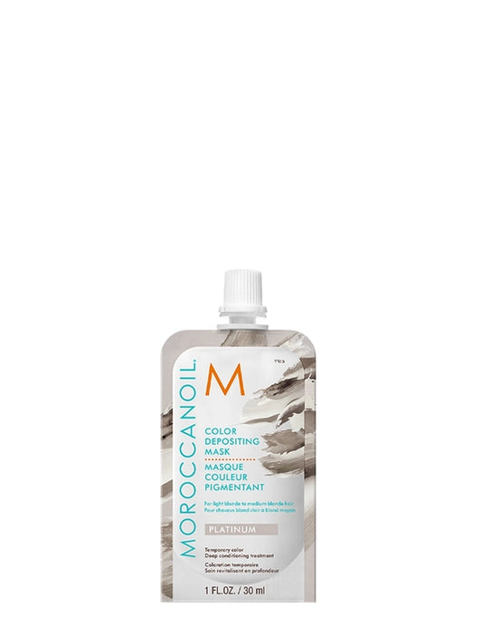 Moroccanoil Color Depositing Hair Mask Packette - Platinum - 1 oz