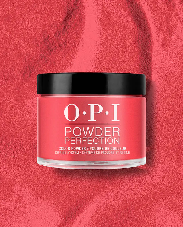 2024 OPI Powder Perfection Dip Powder 43g / 1.5 oz {Red Hot Rio}
