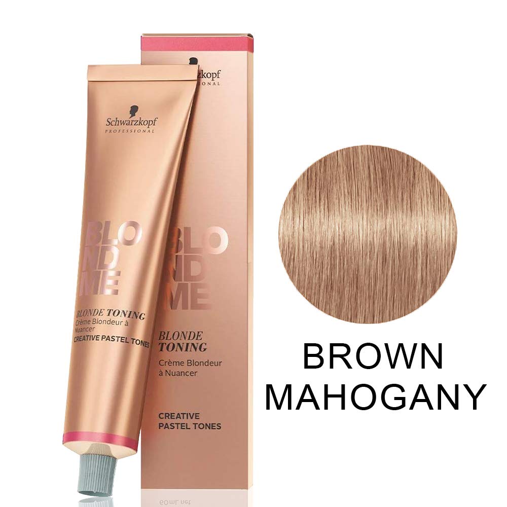 Schwarzkopf BLONDME bond enforcing blonde toning creme T-brown mahogany 2.2fl.oz.