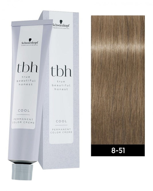 Schwarzkopf TBH Permanent Color Creme 8-51 C Light Blonde Gold Cendre, 2 oz