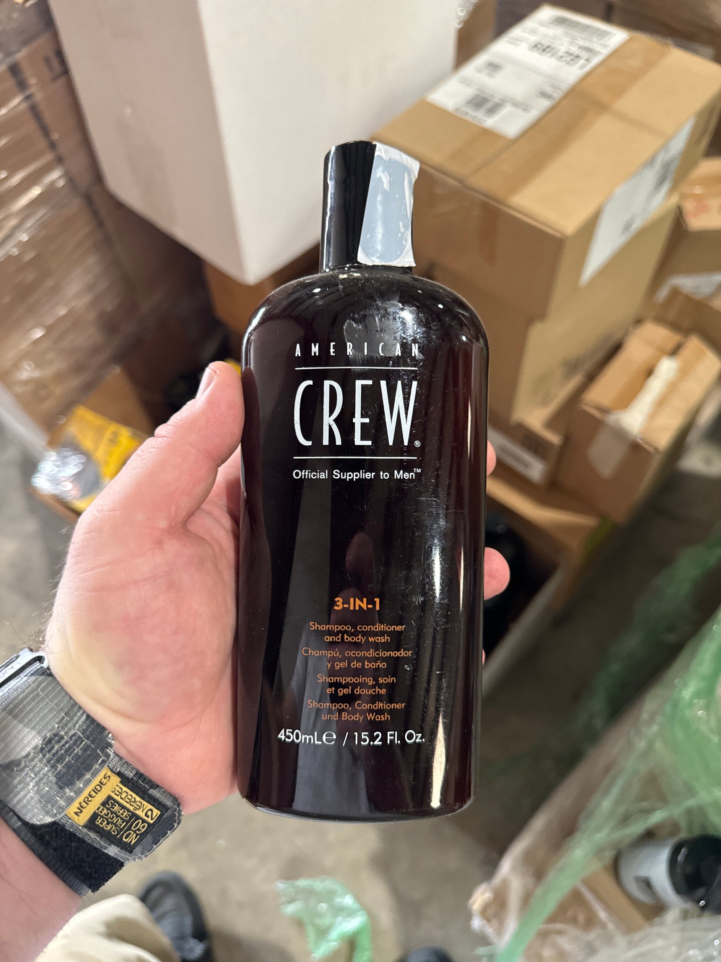 American Crew 3 in 1 shampoo, conditioner and body wash 15.2 oz