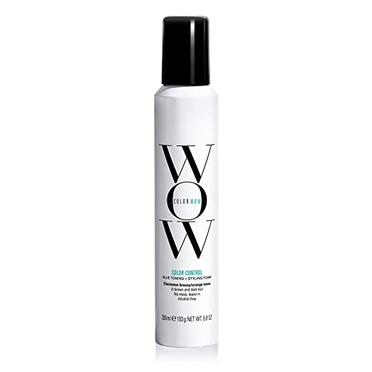 Color Wow Color Control Blue Toning Plus Styling Foam - For Dark Hair - 6.8 oz