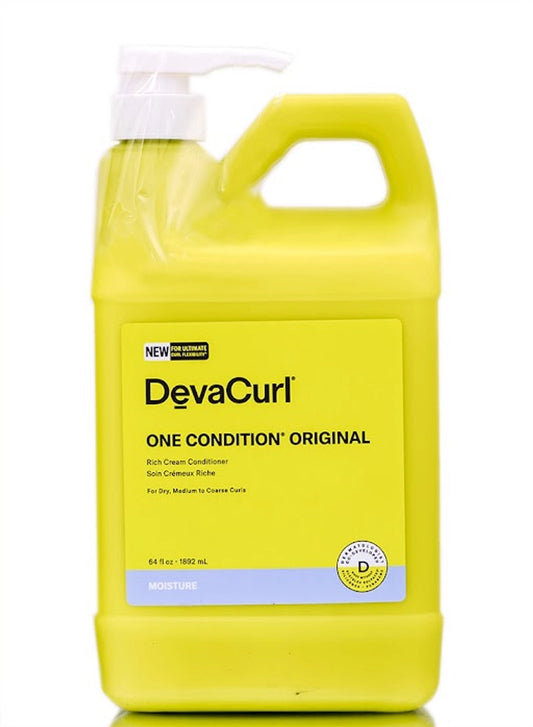DevaCurl One Condition Original Rich Cream Conditioner, 64 oz