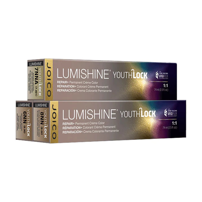 Joico Lumishine Youthlock Repair+ Permanent Creme Color 2.5 oz 4NNW Natural Natural Warm Medium Blonde