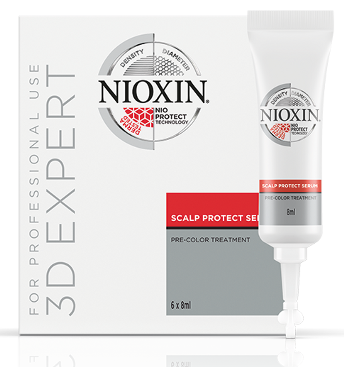 Nioxin 3D Expert Scalp Protect Serum Pre-Color Treatment - 6 - 8 ml tubes