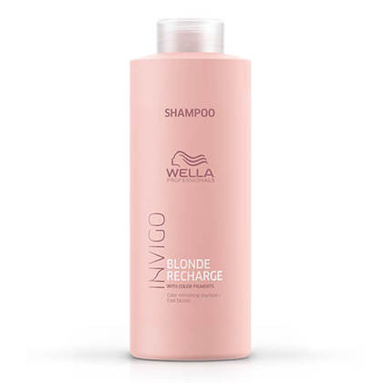 Wella Invigo Blonde Recharge Color Refreshing Shampoo, Cool Blonde, 33.8 oz