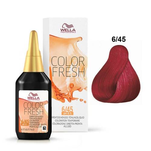 Wella Color Fresh Semi-Permanent Color - 6/45 Dark Blonde/Red Red-violet