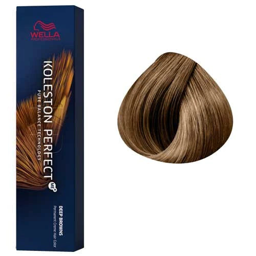 Wella Koleston Perfect Me+ Permanent Hair Color Cream 2 oz 7/73 Medium Blonde/Brown Gold