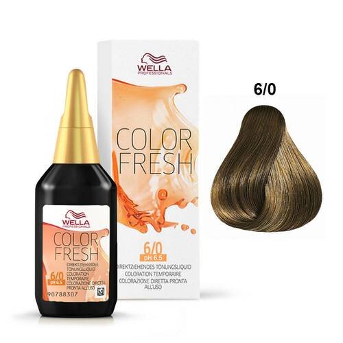 Wella Color Fresh 6/0 Dark Blonde/Natural, 2.5 oz